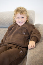 Load image into Gallery viewer, FLEECE TRACKIE SET | CHOCOLATE
